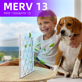 Qingzhug 20x20x1 pleated media closeup highlights synthetic electrostatic filter media.