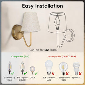 Qintan durable fade-resistant linen shade replacement.