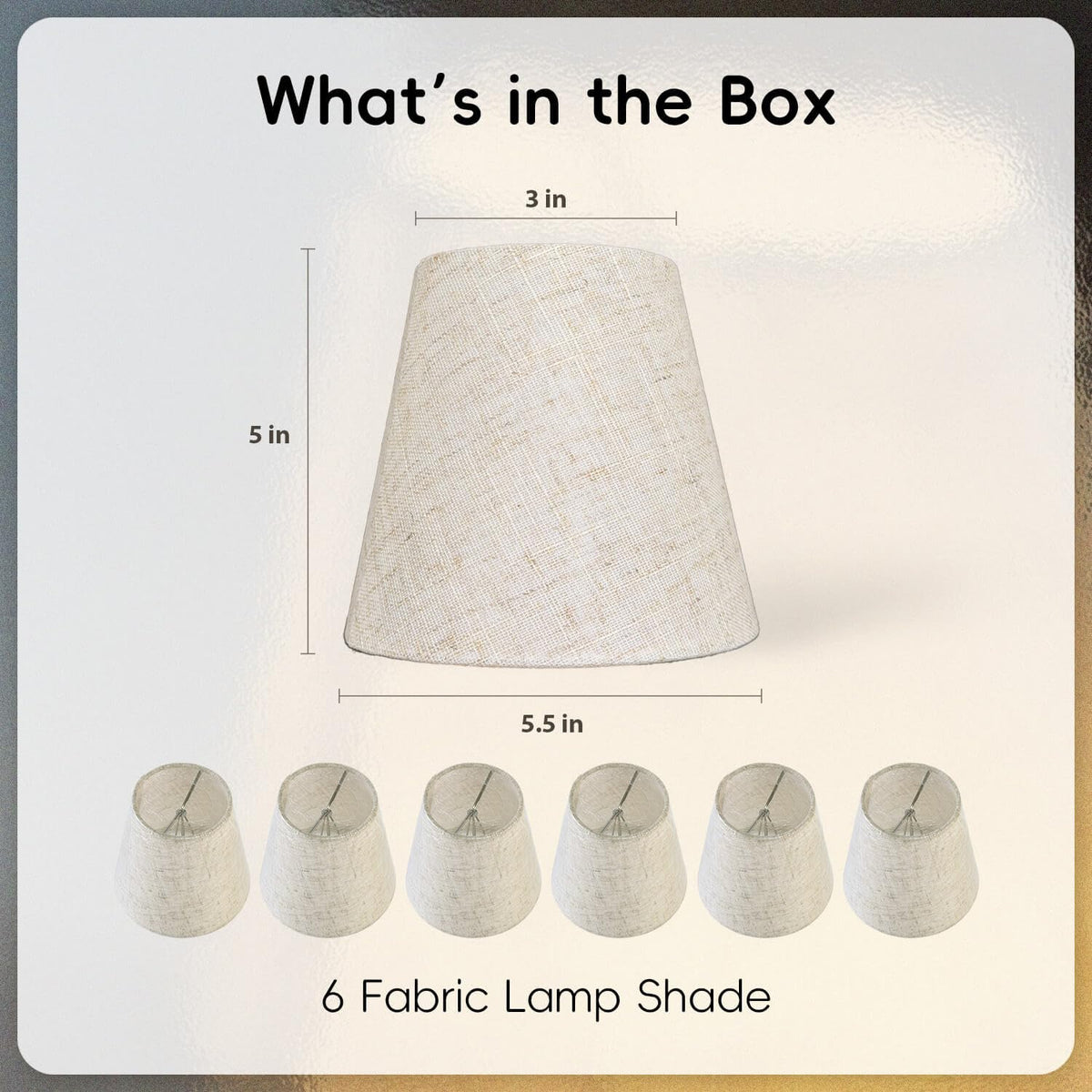 Qintan soft-glow shade for chandeliers and wall lamps.
