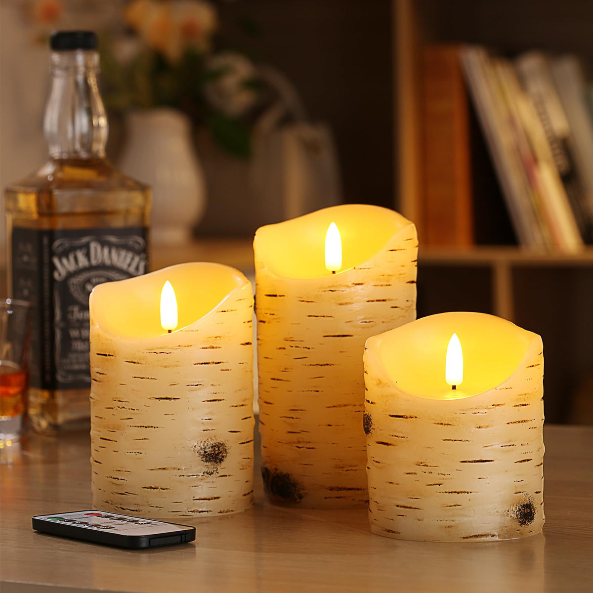 Qinxiang birch candles, 5in height, elegant centerpiece lighting