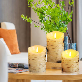 Qinxiang wax-shell flameless candles, drip-free decor for homes