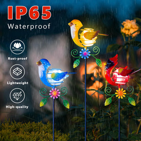 Qipade Birds weatherproof metal stake designed for outdoors