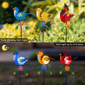 Qipade Birds 26-inch stake stands tall for garden accents