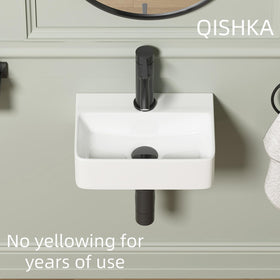 QISHKA small bathroom vanity solution that fits tight spaces without sacrificing style.