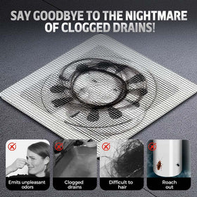 QITELL square-screen catcher simplifies cleaning with easy disposal when saturated.