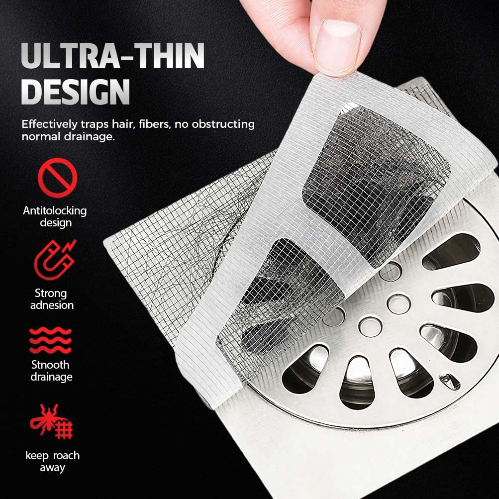 QITELL drain protector fits standard drains for versatile use in bathrooms and kitchens.