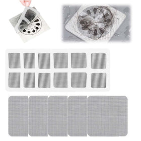 QITELL shower drain hair catcher with square screen design traps hair to prevent clogs.