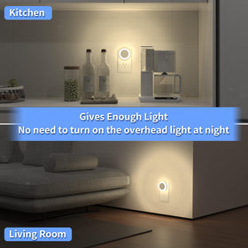 QITIM ETL-listed night light with energy-efficient 1W operation.