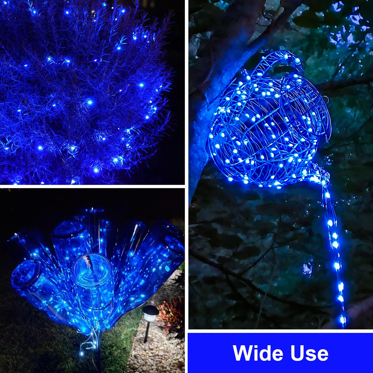 QITONG blue 8-modes fairy lights offer versatile atmospheres for celebrations.