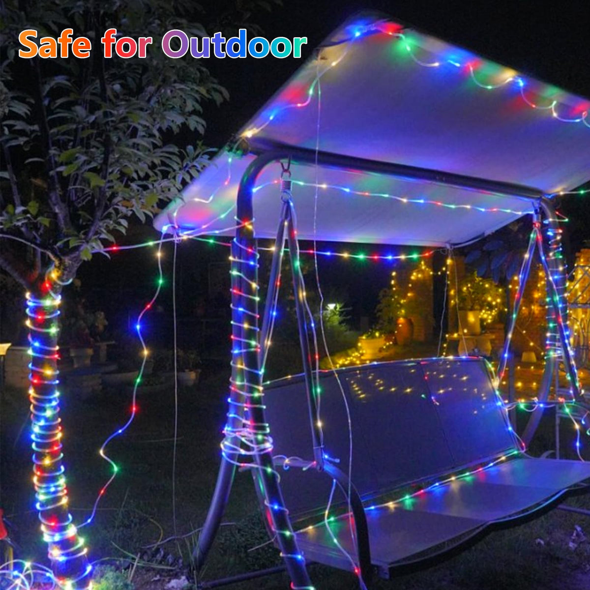 QITONG IP44 waterproof lights withstand rain, wind, and sun.