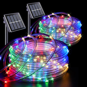 QITONG multicolor rope lights package contents for easy outdoor setup.