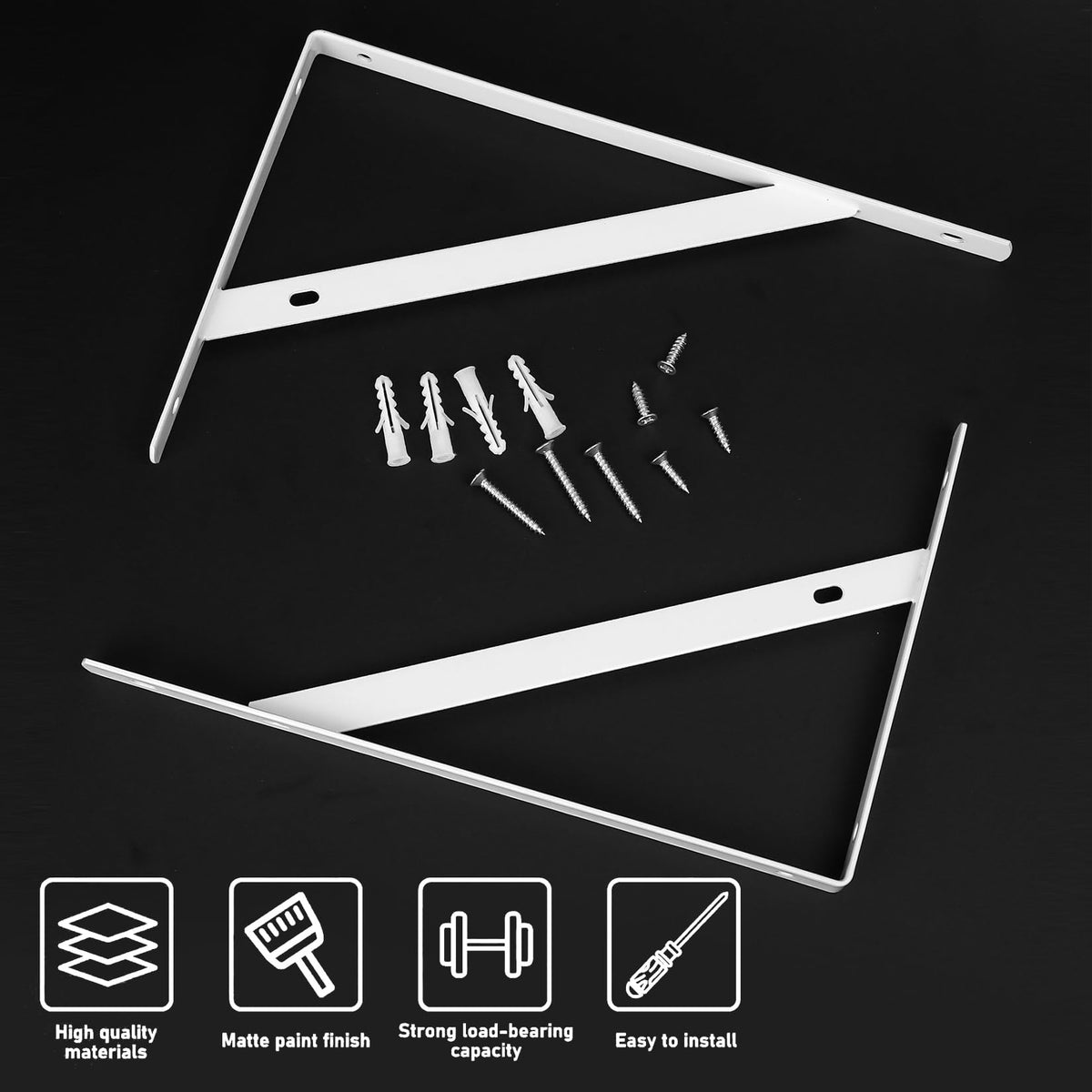 QIWUHAI triangle-stable design enhances balance for secure shelves.