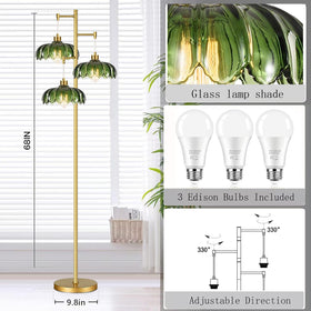 QIYIZM Edison bulbs included for immediate warm illumination