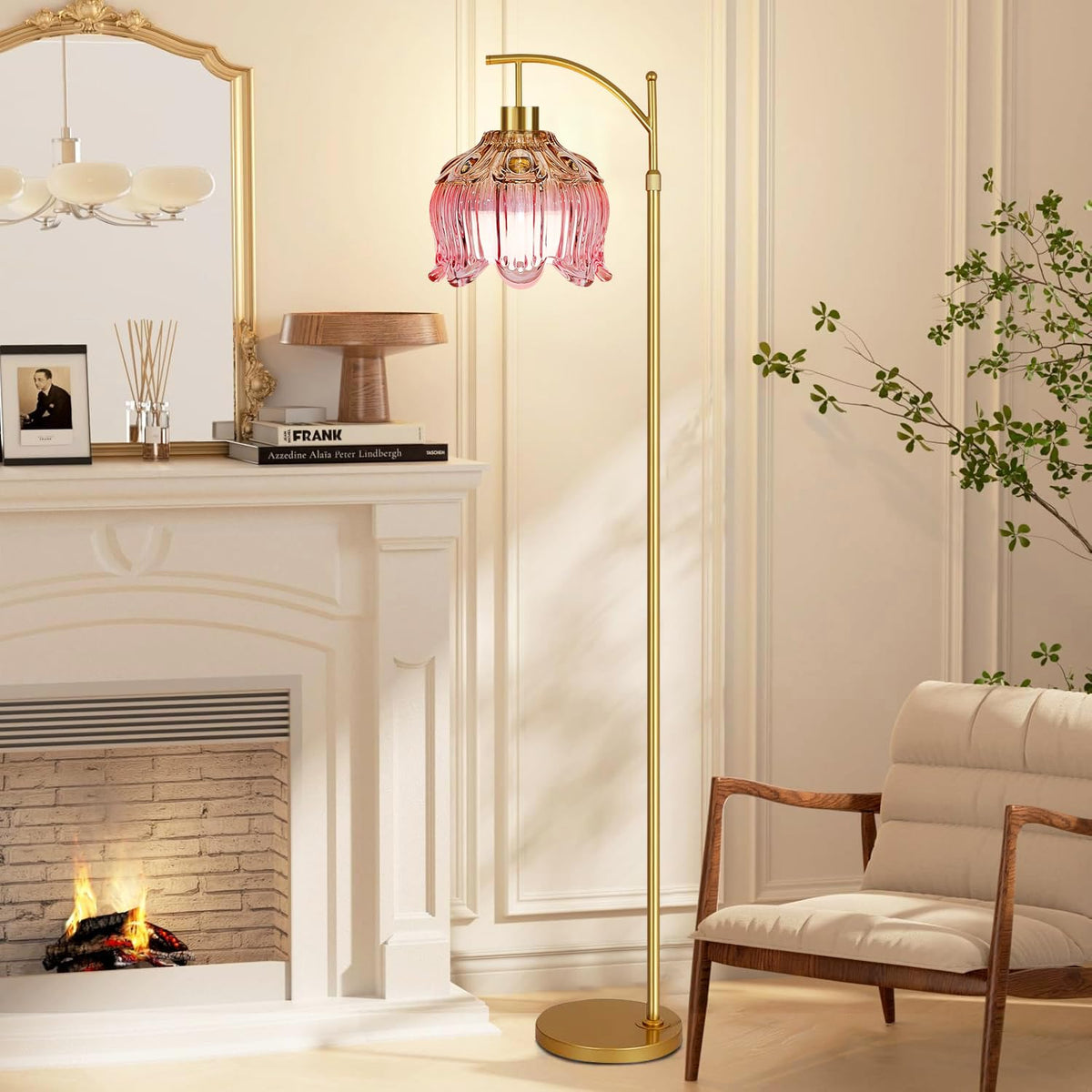 QIYIZM kids-friendly pink lamp adds whimsy to a cozy corner.