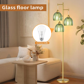 QIYIZM tall lamp with stable brass base ensures safe assembly