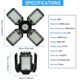 QiyuanLS E26/E27 compatibility enables easy, tool-free installation.