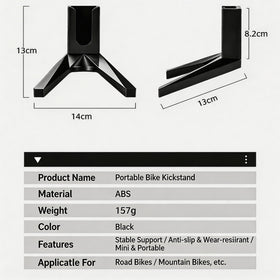 Qiyue bike kickstand demonstrates 30 kg load capacity for safe parking.