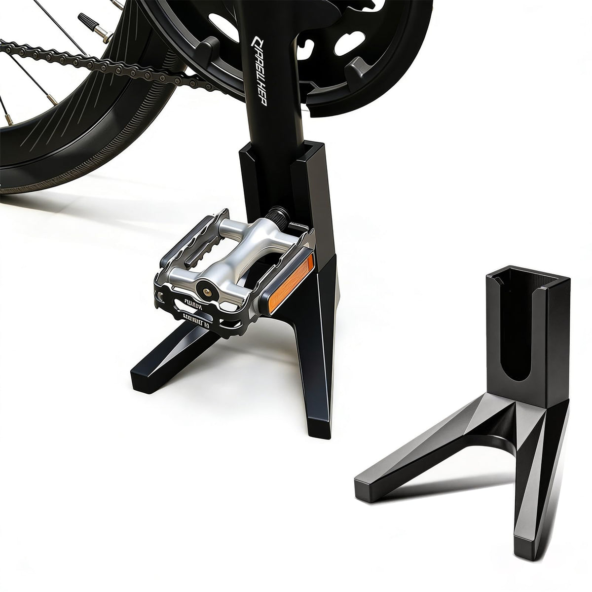 Qiyue bike kickstand with triangle structure provides stable support for various bikes.