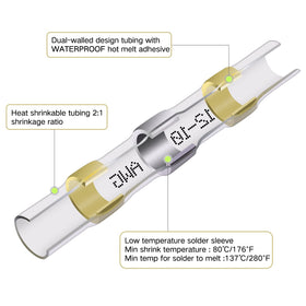 Qizpcer waterproof solder seal rings ensure durable waterproof seals.