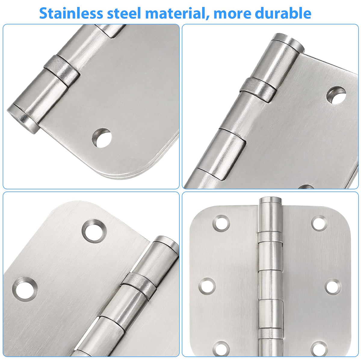 Qkenvo door hinges in use on a sturdy door.