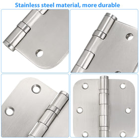Qkenvo door hinges in use on a sturdy door.