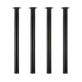 QLLY 28-inch adjustable desk leg in black ready for installation.