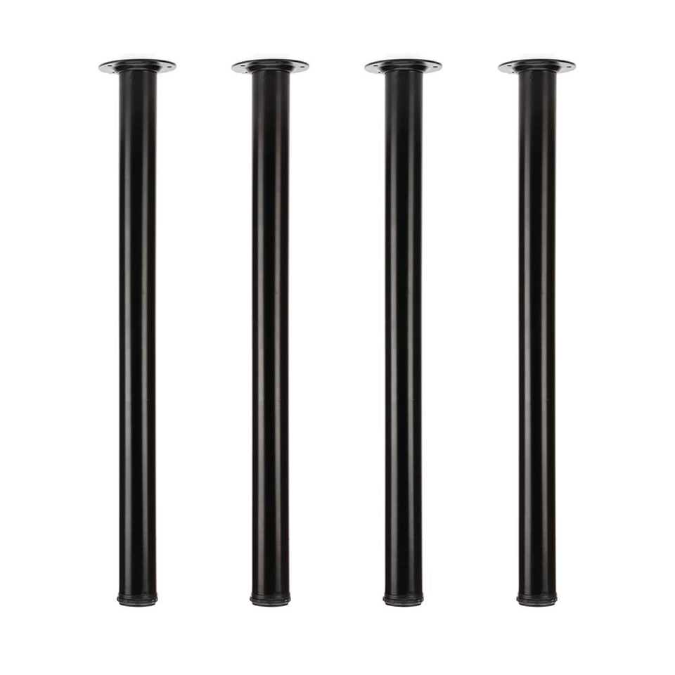 QLLY 28-inch adjustable desk leg in black ready for installation.