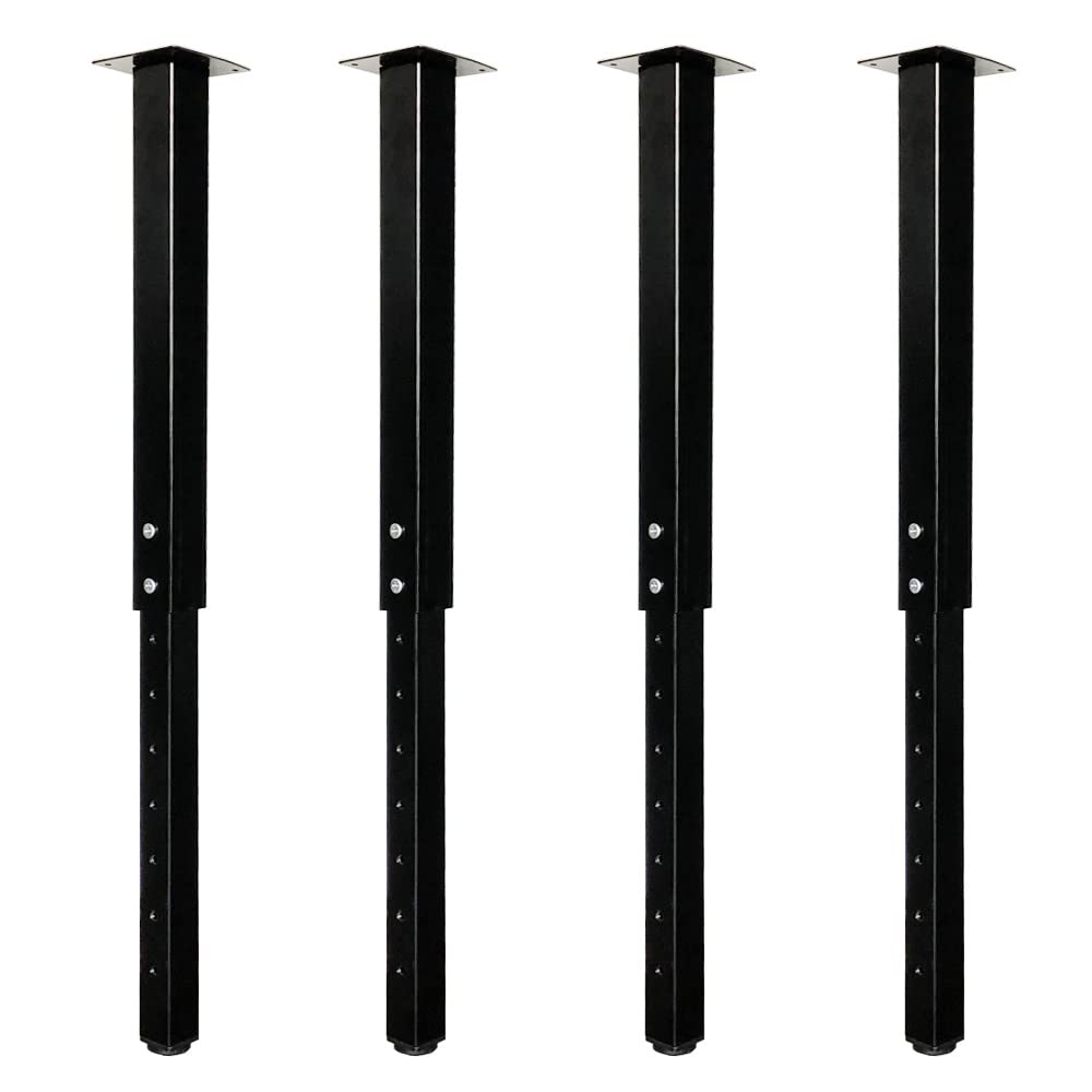 QLLY adjustable square table leg with height adjuster for versatile setups