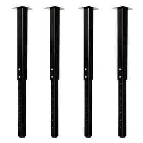 QLLY adjustable square table leg with height adjuster for versatile setups