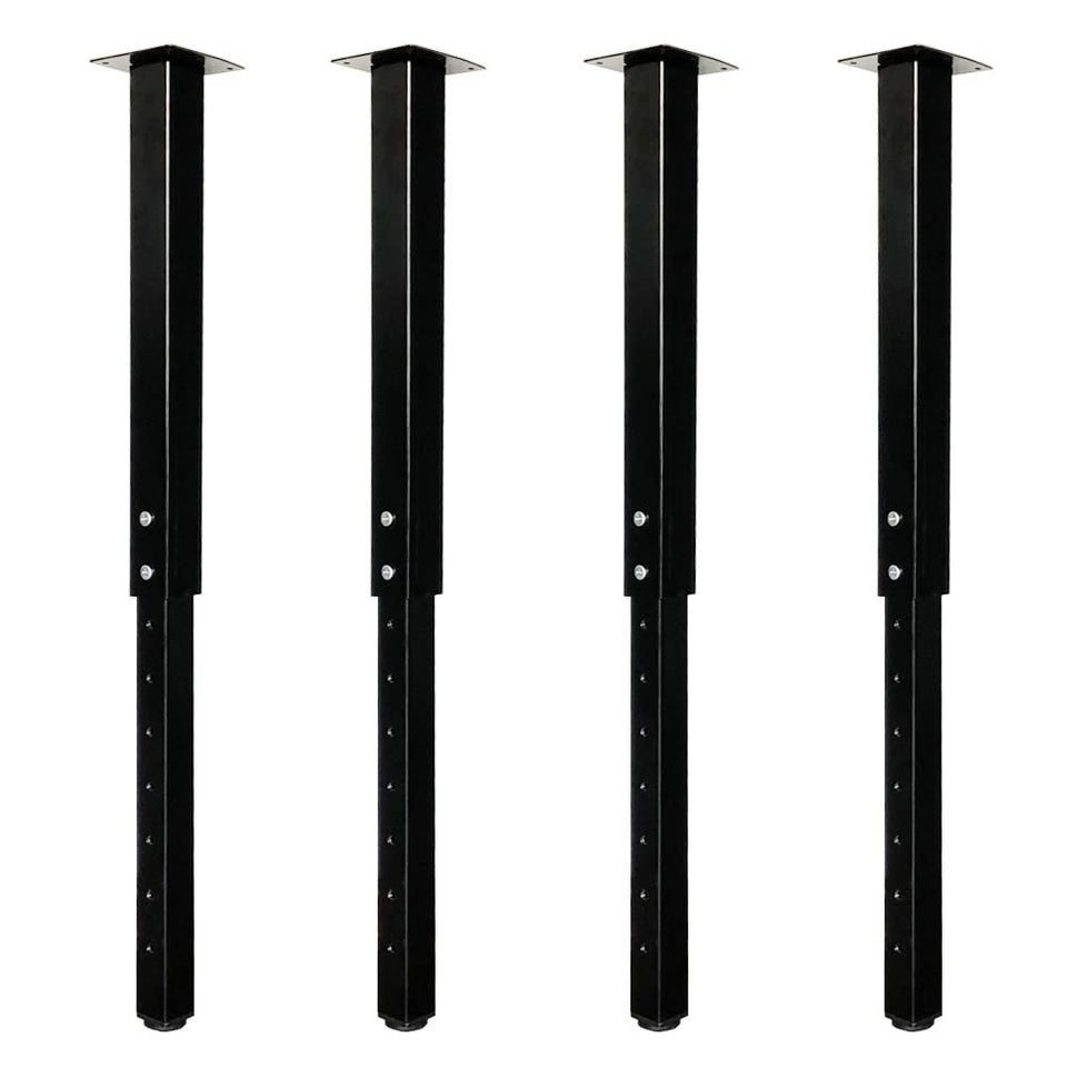 QLLY adjustable square table leg with height adjuster for versatile setups