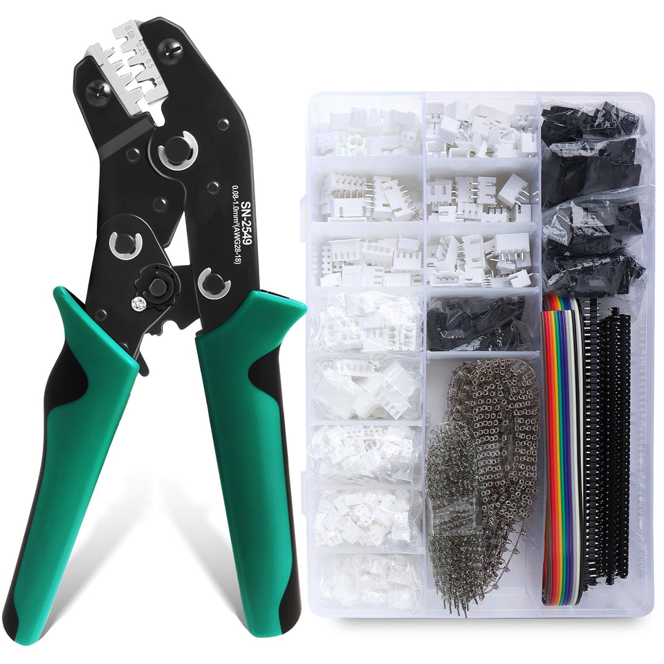 QLOUNI Dupont crimping tool with SN-58B provides precise crimps for reliable assemblies.
