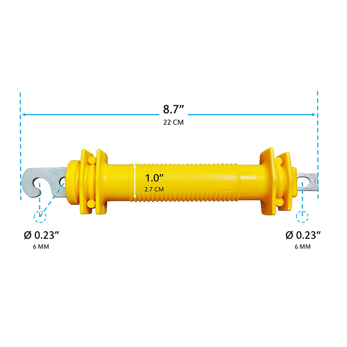 QMARK six-pack of yellow handles ships ready to install.