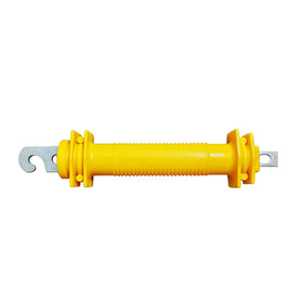 QMARK yellow ergonomic grip handle designed for comfortable operation on fences.