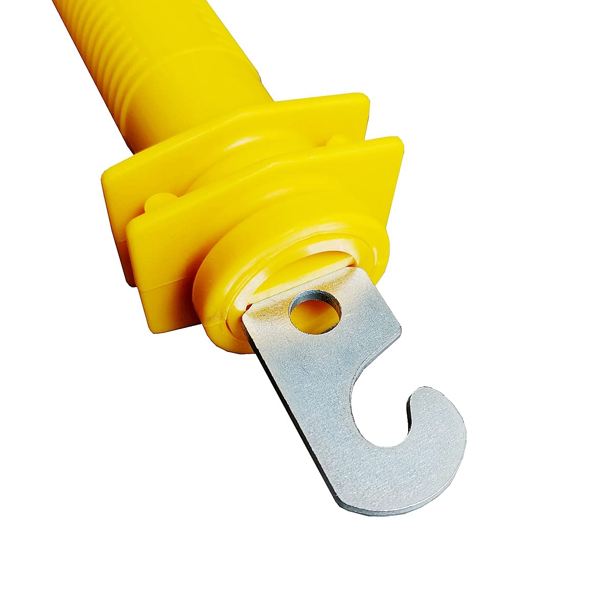 QMARK galvanized hook stays rust-free with secure hook action on gates.