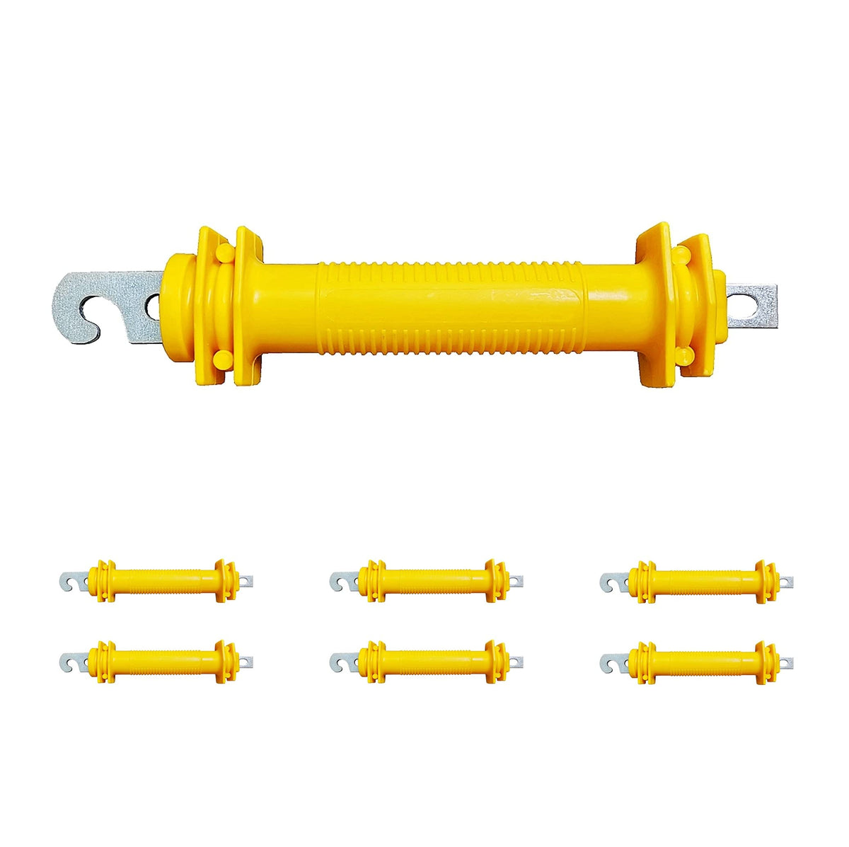 QMARK Electric Fence Gate Handle Yellow Pack shown for easy installation and multi-pack value.