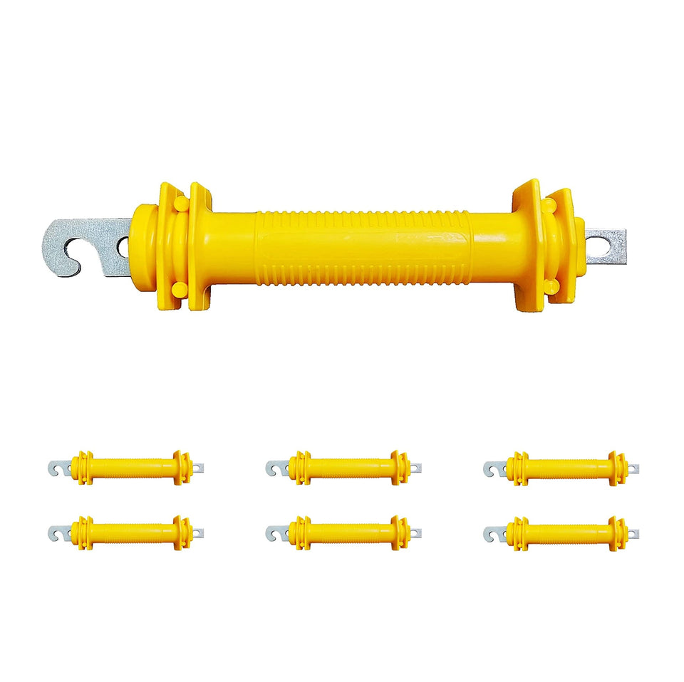 QMARK Electric Fence Gate Handle Yellow Pack shown for easy installation and multi-pack value.