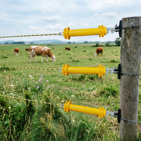 QMARK insulated plastic construction protects hands during gate operation.