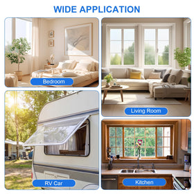 Qmioti frame compatibility across wood, metal and PVC frames.
