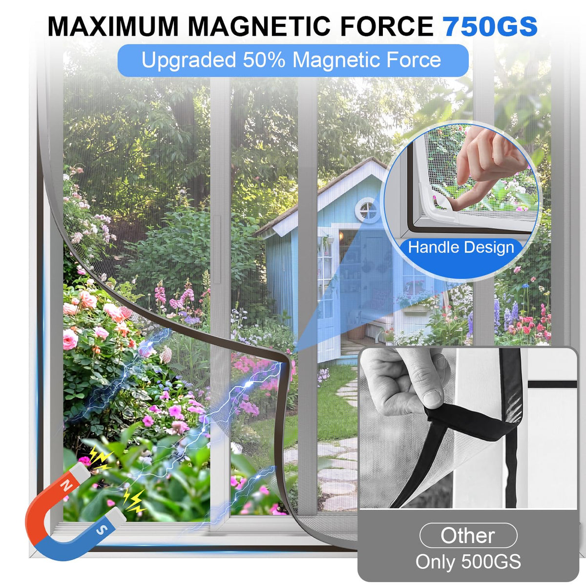 Qmioti high-density fiberglass mesh highlights durability and clear visibility.