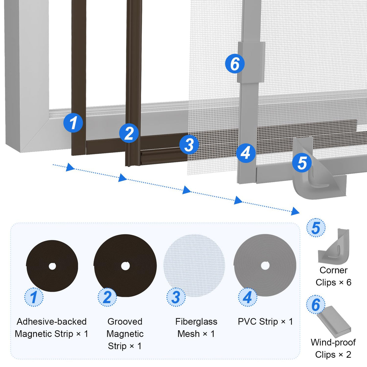 Qmioti tool-free installation shows magnets aligning along the frame.
