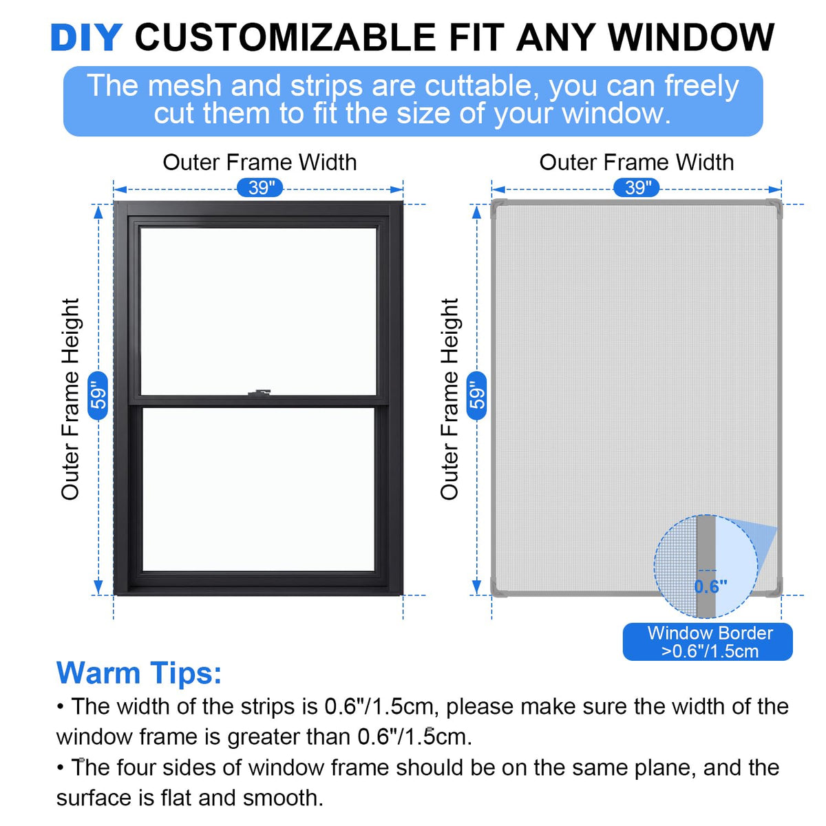 Qmioti window screen seal close-up demonstrates tight magnetic grip.