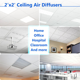 Aesthetically discreet Qnemaei air diverter for ceilings