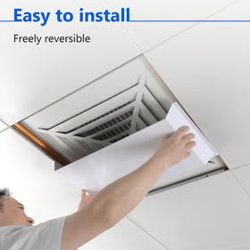 Snap-in installation of Qnemaei ceiling air diverter