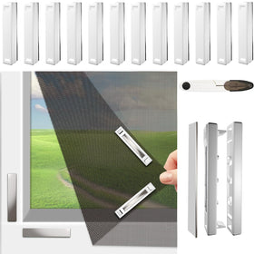 QNFANN magnetic window screen with secure magnetic closure for effortless ventilation.