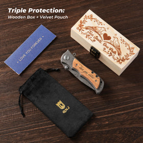 QNJ Valentine's Day gift for him with romantic card