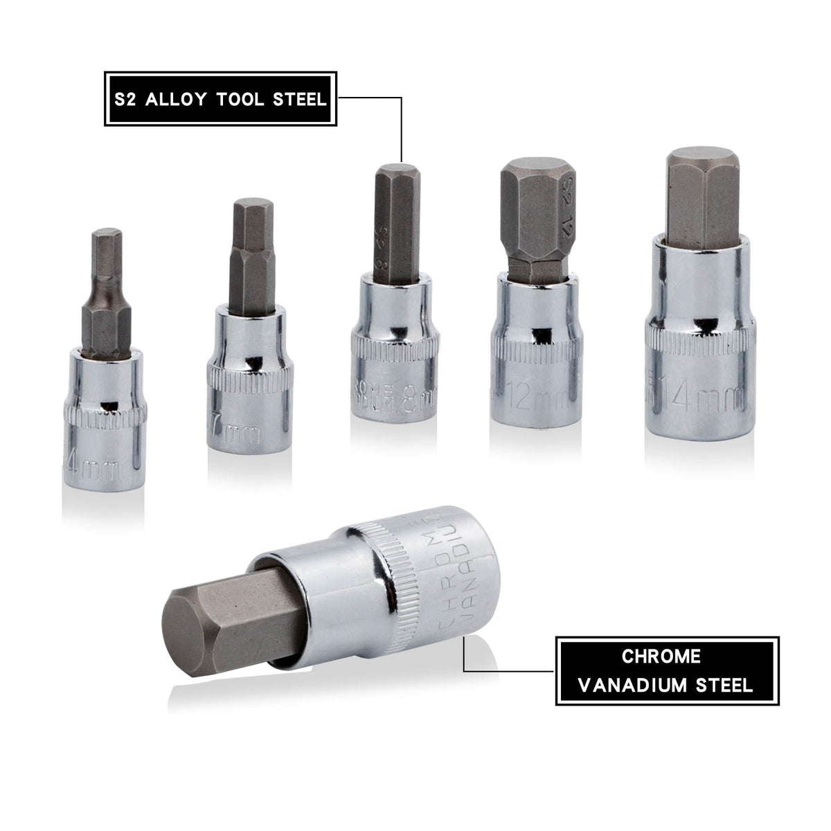 Qnkaa hex bit socket 4mm drive ideal for household appliances and electronics