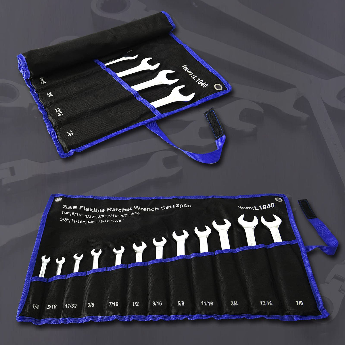 Qnkaa rolling bag keeps wrenches organized and portable