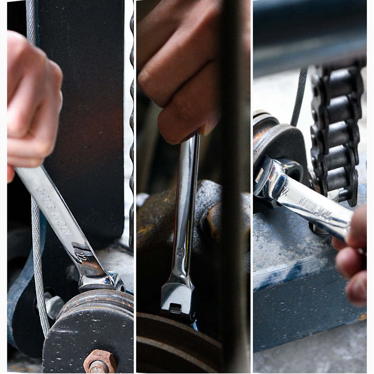 Qnkaa size range 1/4 to 7/8 inches covers common SAE fasteners