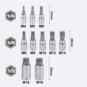 Qnkaa 1/2-inch drive covers M16–M18 for heavy-duty tasks.