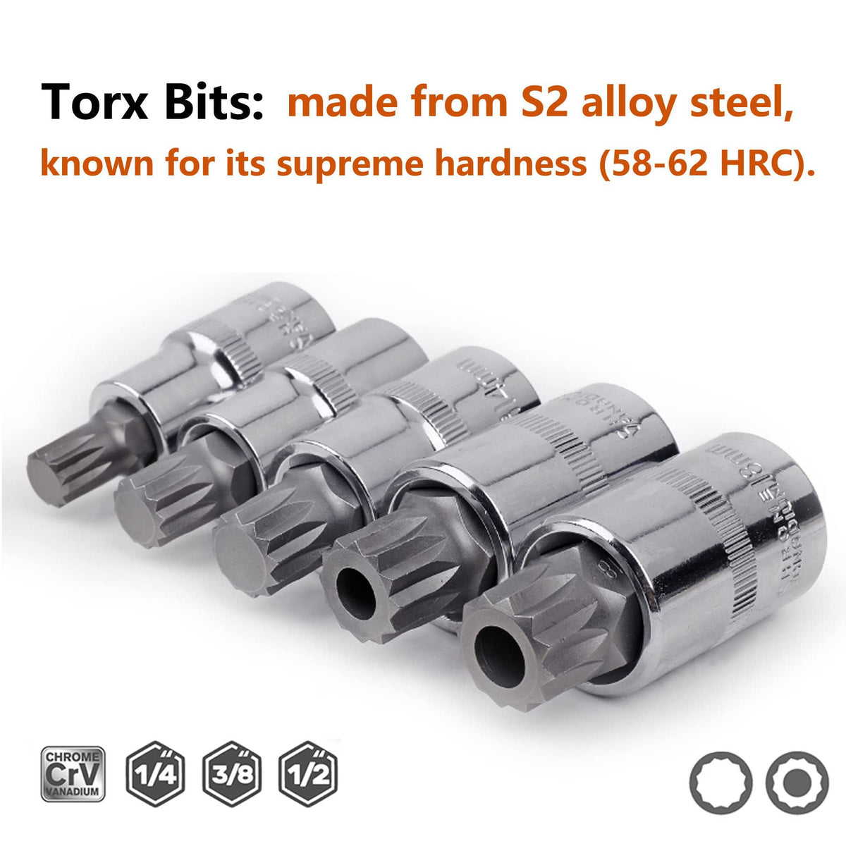Qnkaa 3/8-inch drive includes M8–M14 for versatile engine bay access.